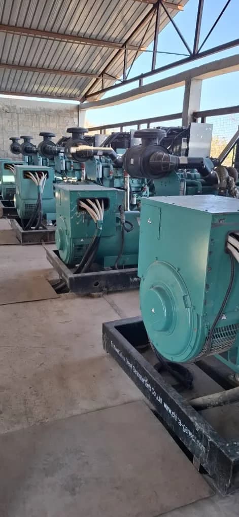 Row of generators in the power house