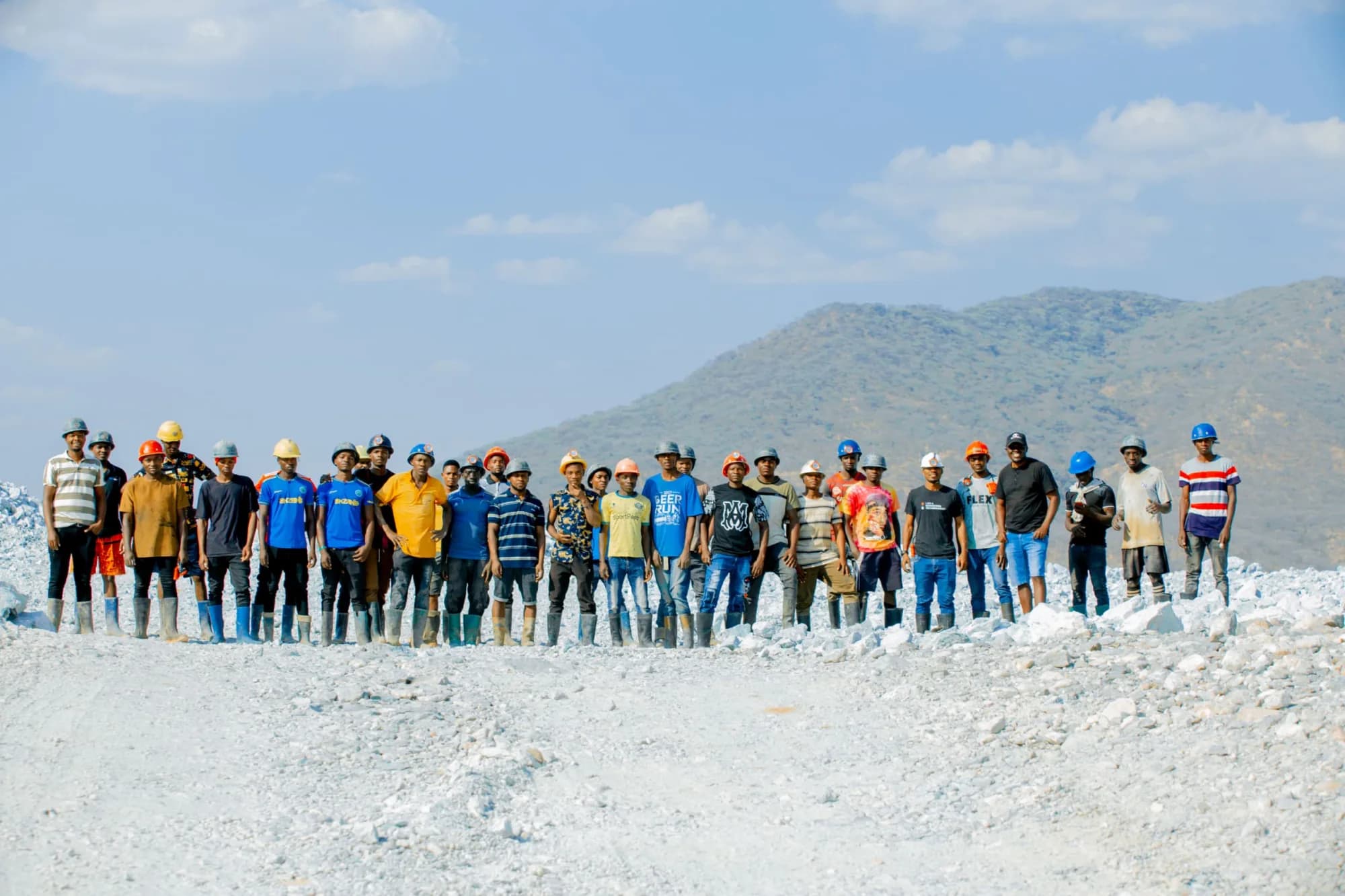 Mining crew at the Geita site